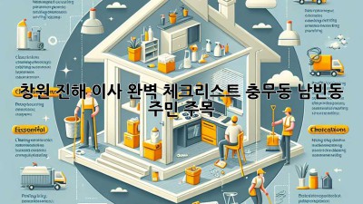 창원 진해 이사🧹✨ 완벽 체크리스트! 충무동 남빈동 주민 주목!